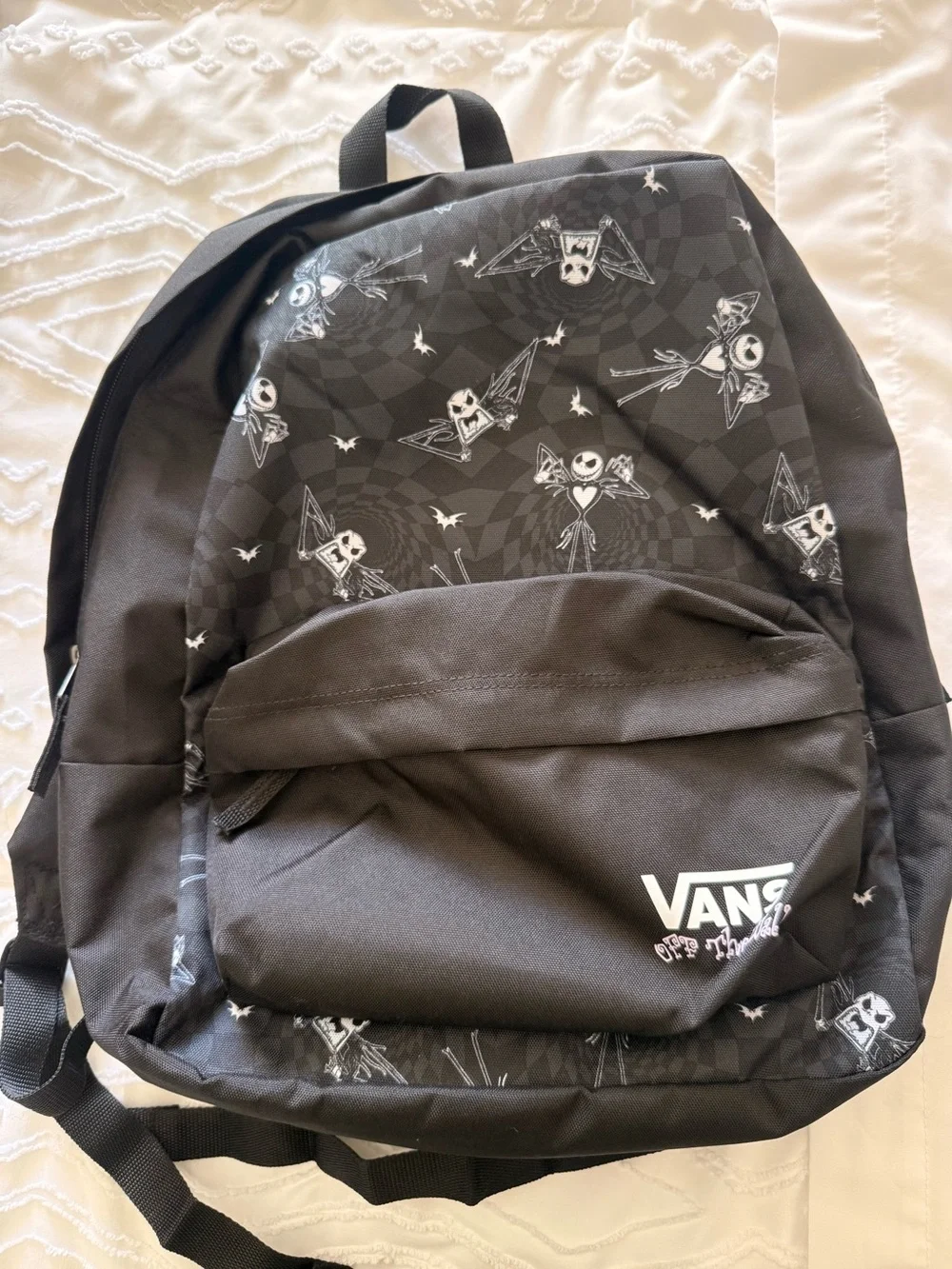 Vans Black Graphic Checkerboard Backpack - New